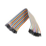 کابل فلت 40 رشته رنگی دوسر نری flat cable male to male 20cm